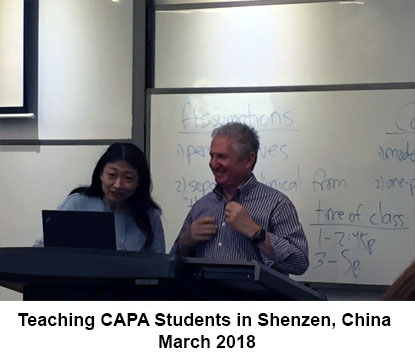 Teaching in Shenzhen, China